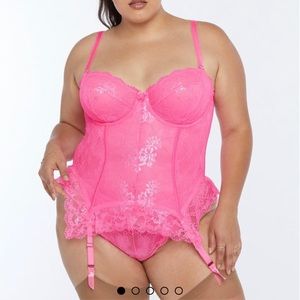 NWT Savage X Fenty Pink Corset